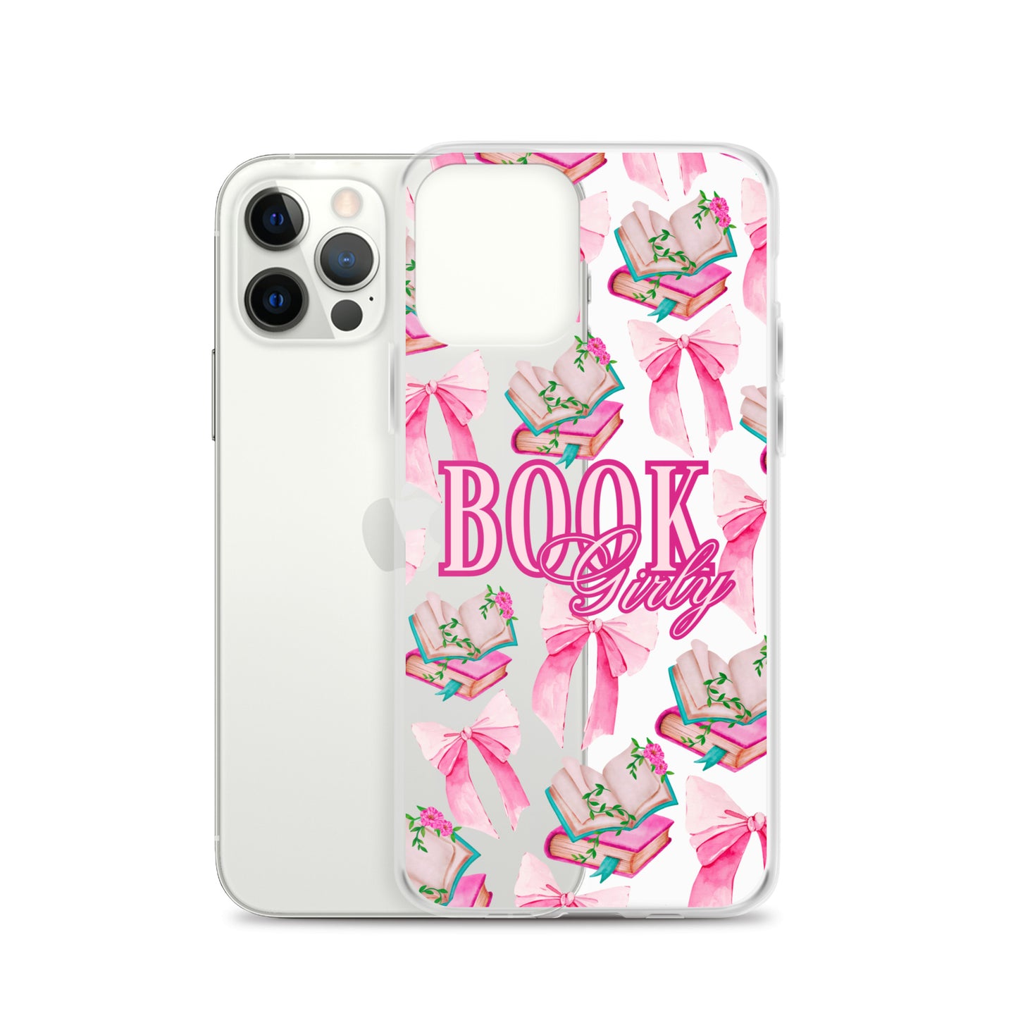 BOOK GIRLY BOWS & BOOKS IPHONE CASE