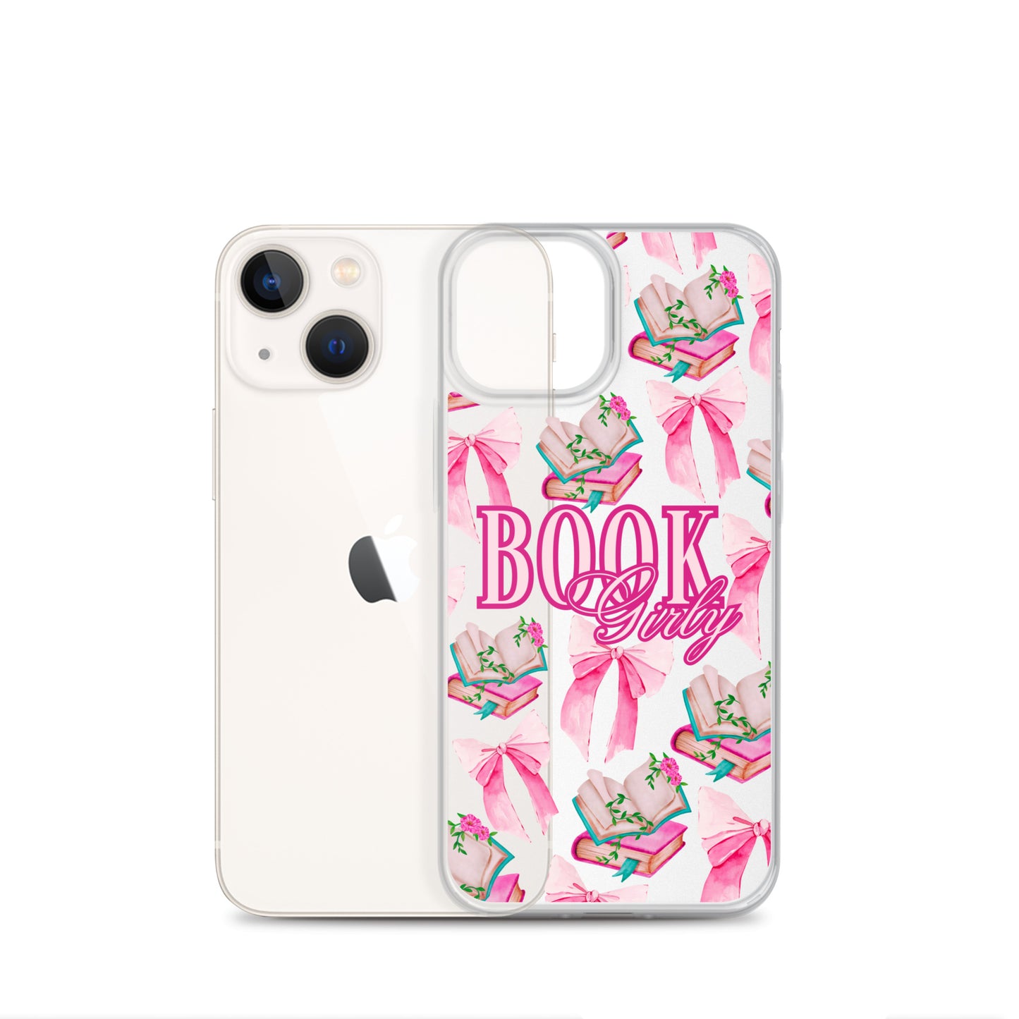 BOOK GIRLY BOWS & BOOKS IPHONE CASE