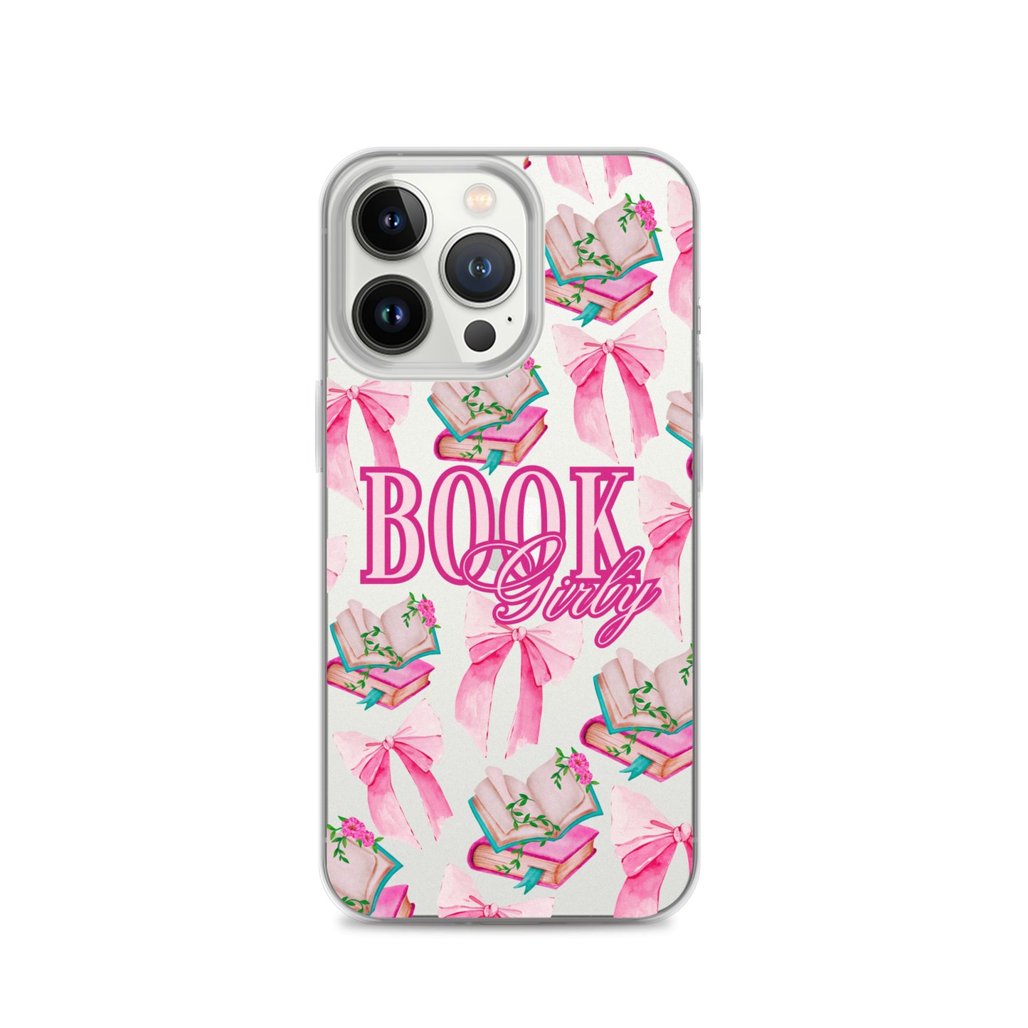 BOOK GIRLY BOWS & BOOKS IPHONE CASE