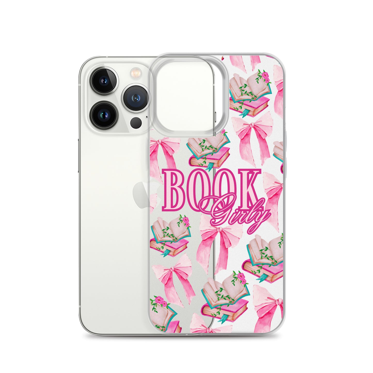 BOOK GIRLY BOWS & BOOKS IPHONE CASE