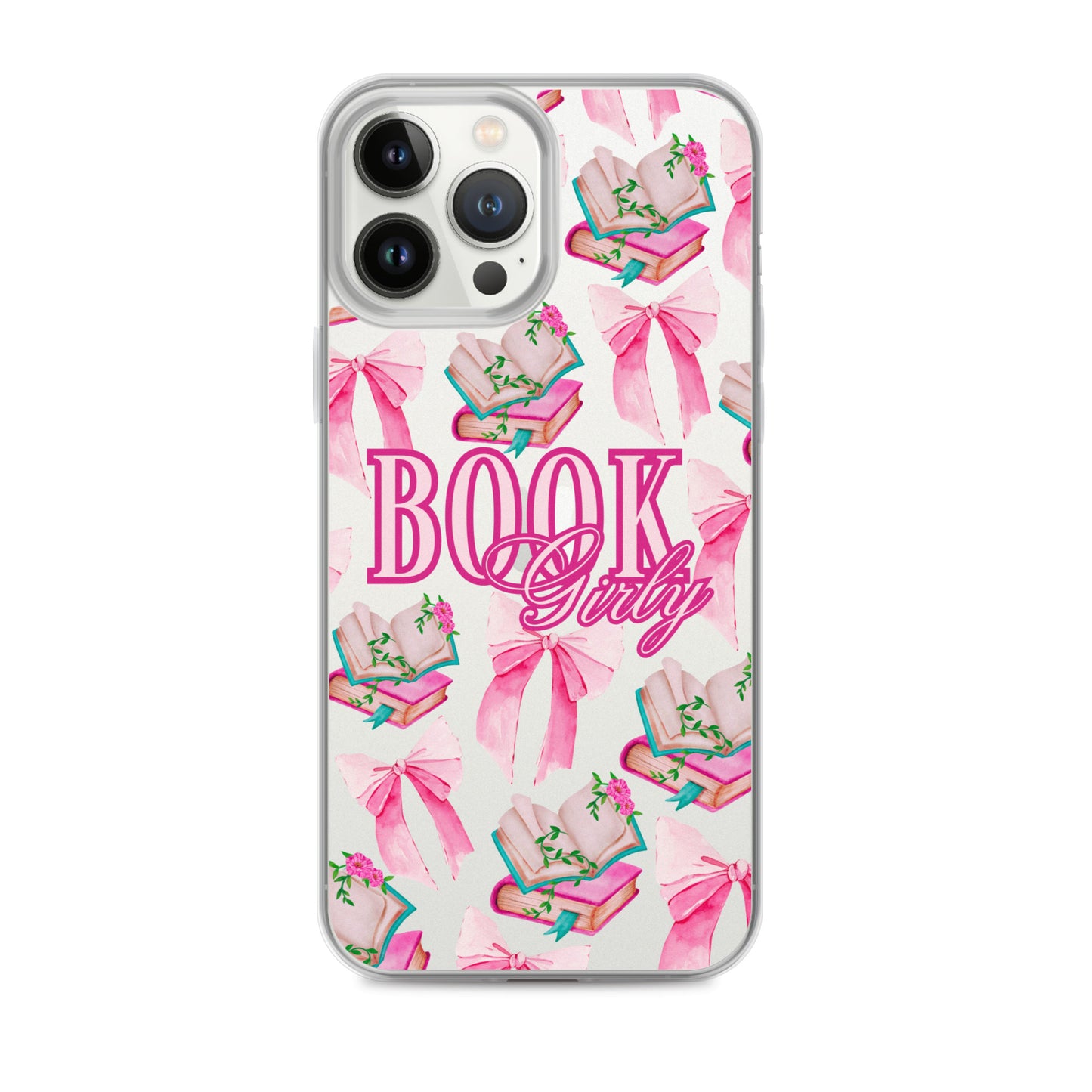 BOOK GIRLY BOWS & BOOKS IPHONE CASE