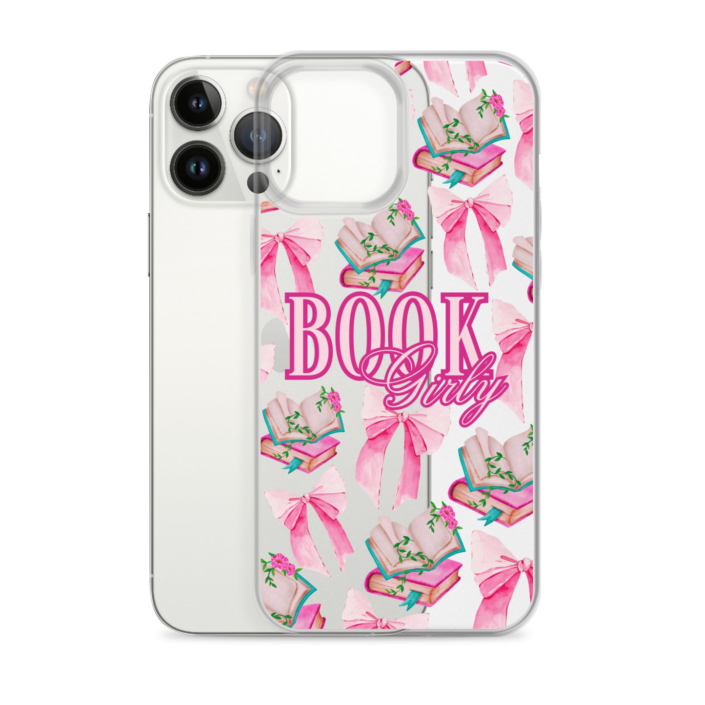 BOOK GIRLY BOWS & BOOKS IPHONE CASE