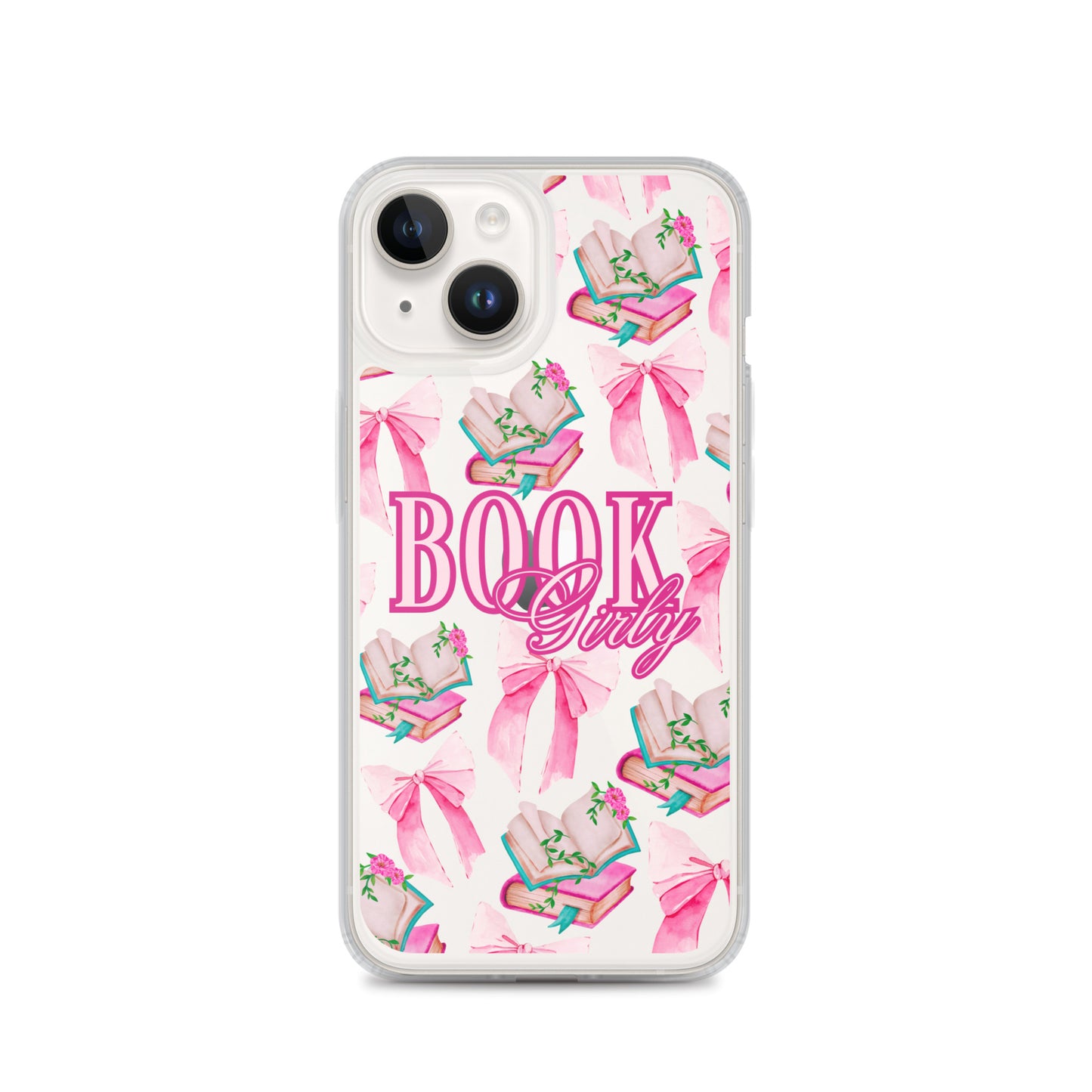 BOOK GIRLY BOWS & BOOKS IPHONE CASE