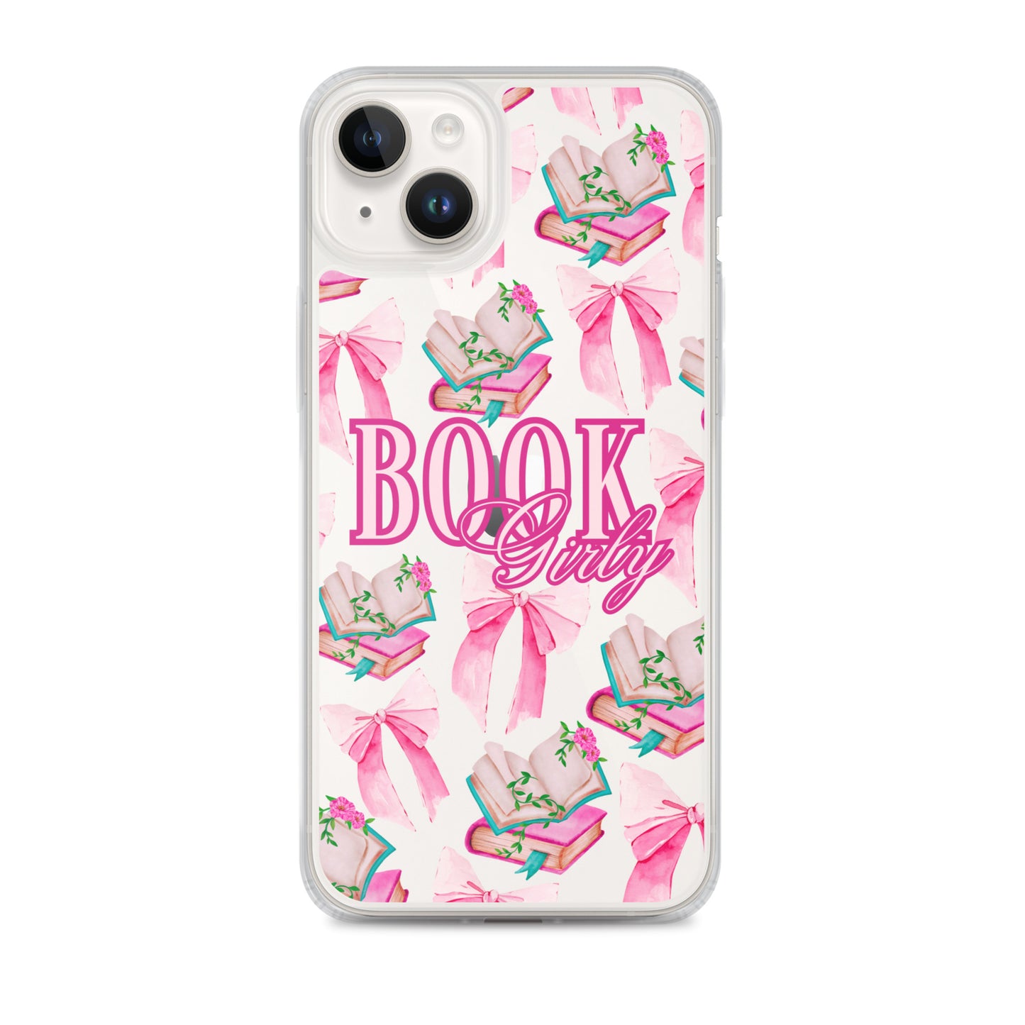 BOOK GIRLY BOWS & BOOKS IPHONE CASE