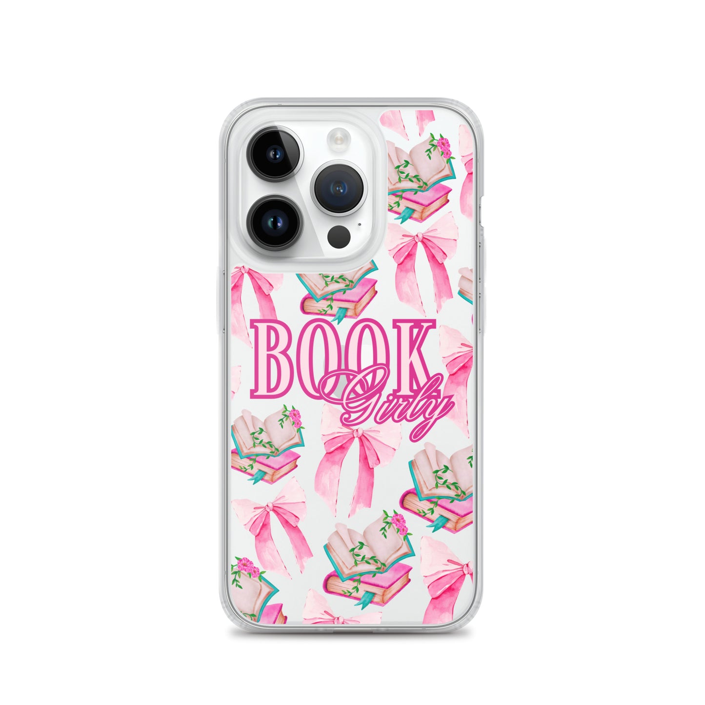 BOOK GIRLY BOWS & BOOKS IPHONE CASE