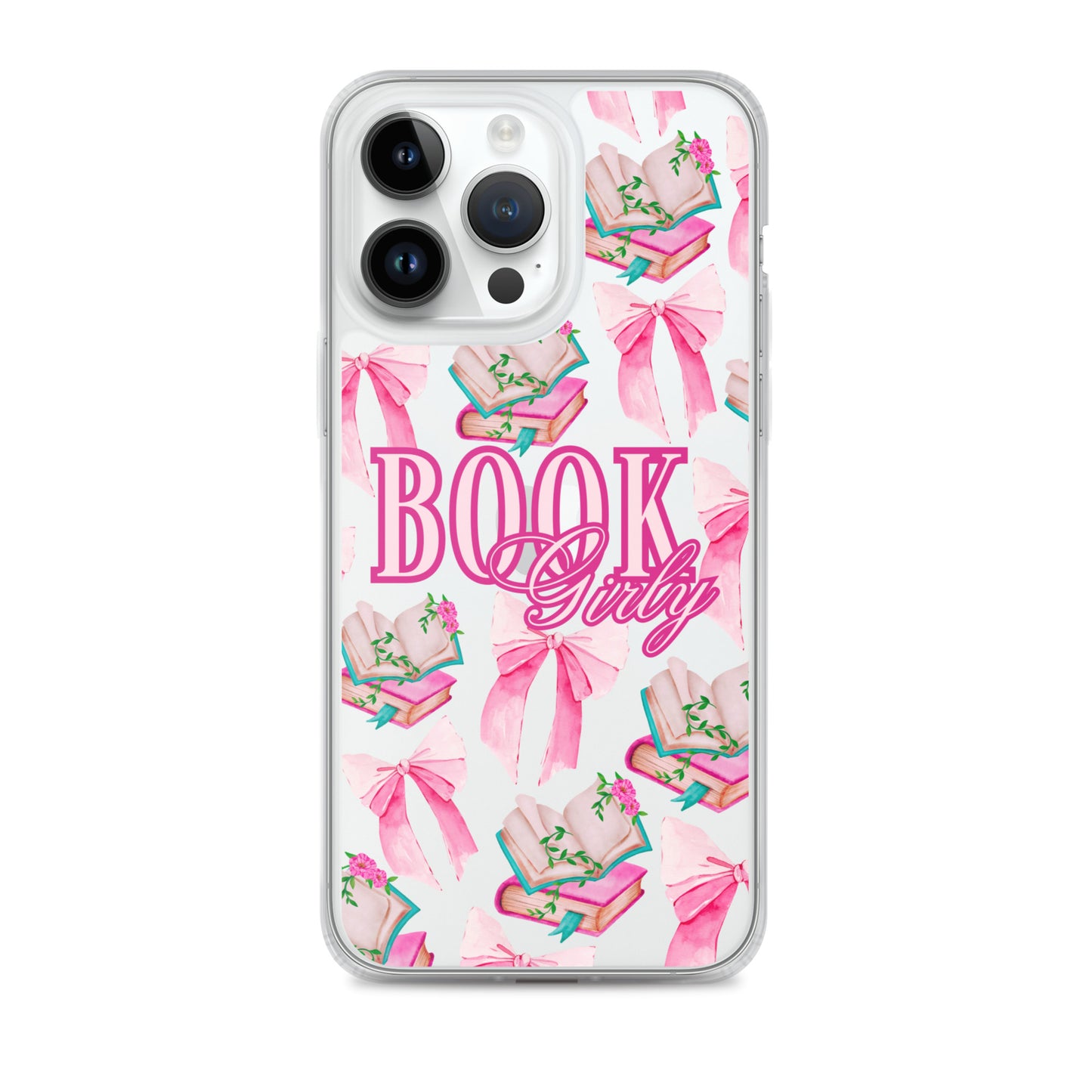 BOOK GIRLY BOWS & BOOKS IPHONE CASE