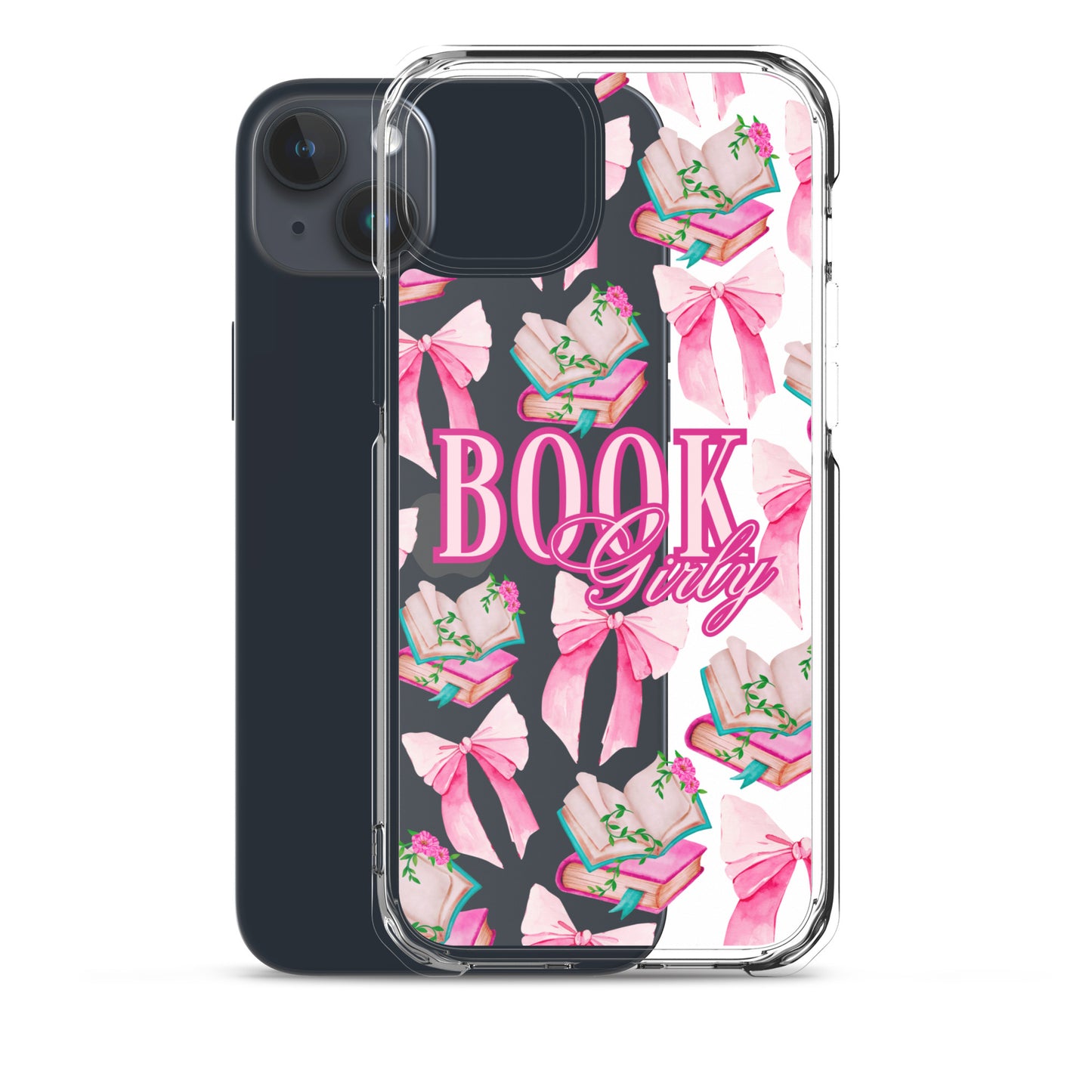 BOOK GIRLY BOWS & BOOKS IPHONE CASE