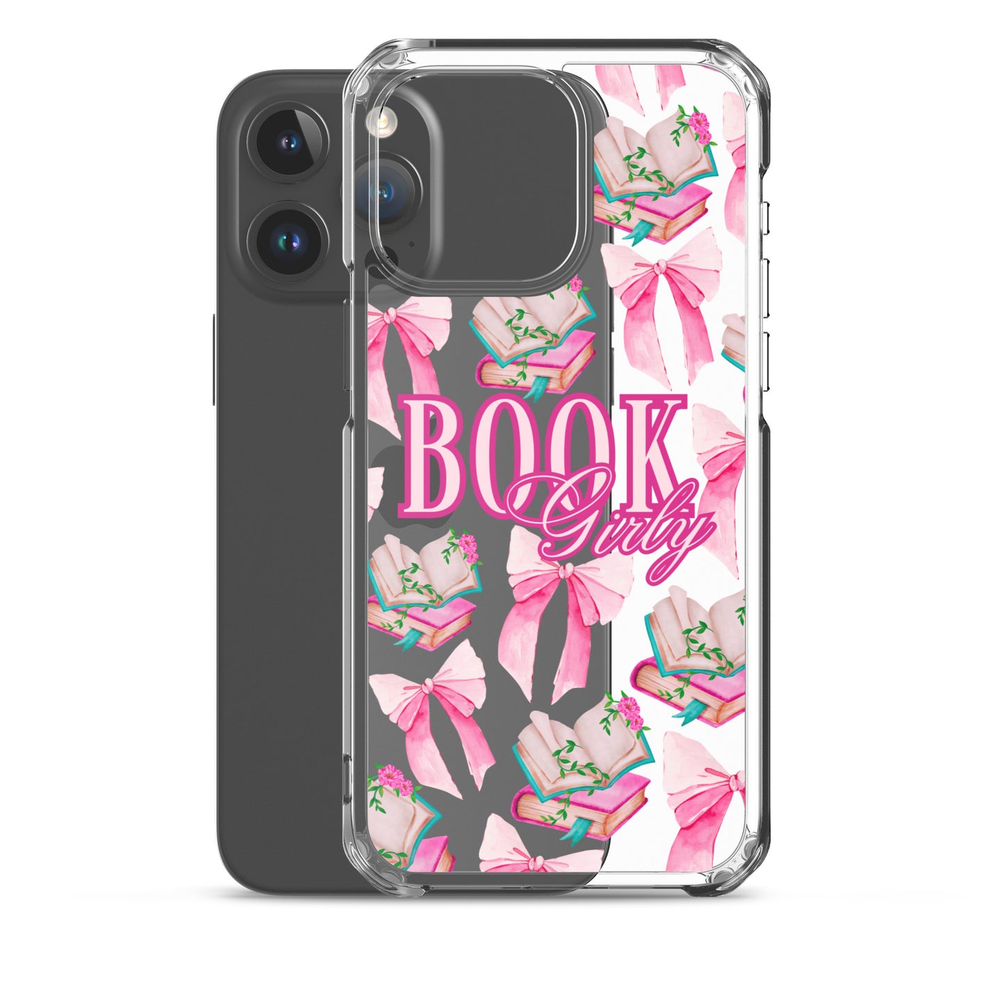 BOOK GIRLY BOWS & BOOKS IPHONE CASE