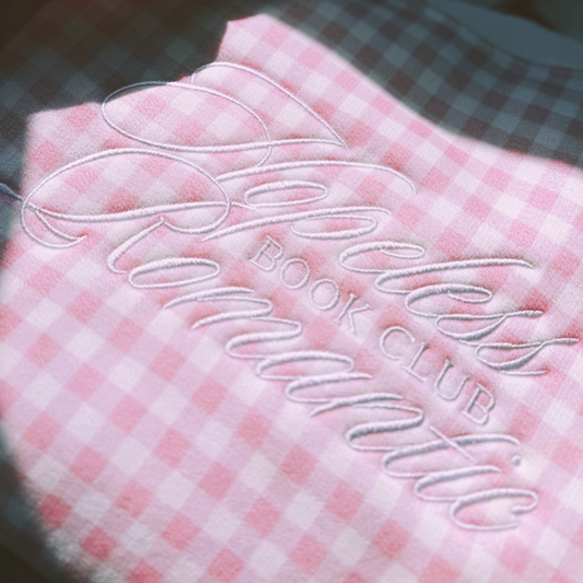 PINK GINGHAM HOPELESS ROMANTIC BOOK CLUB SET