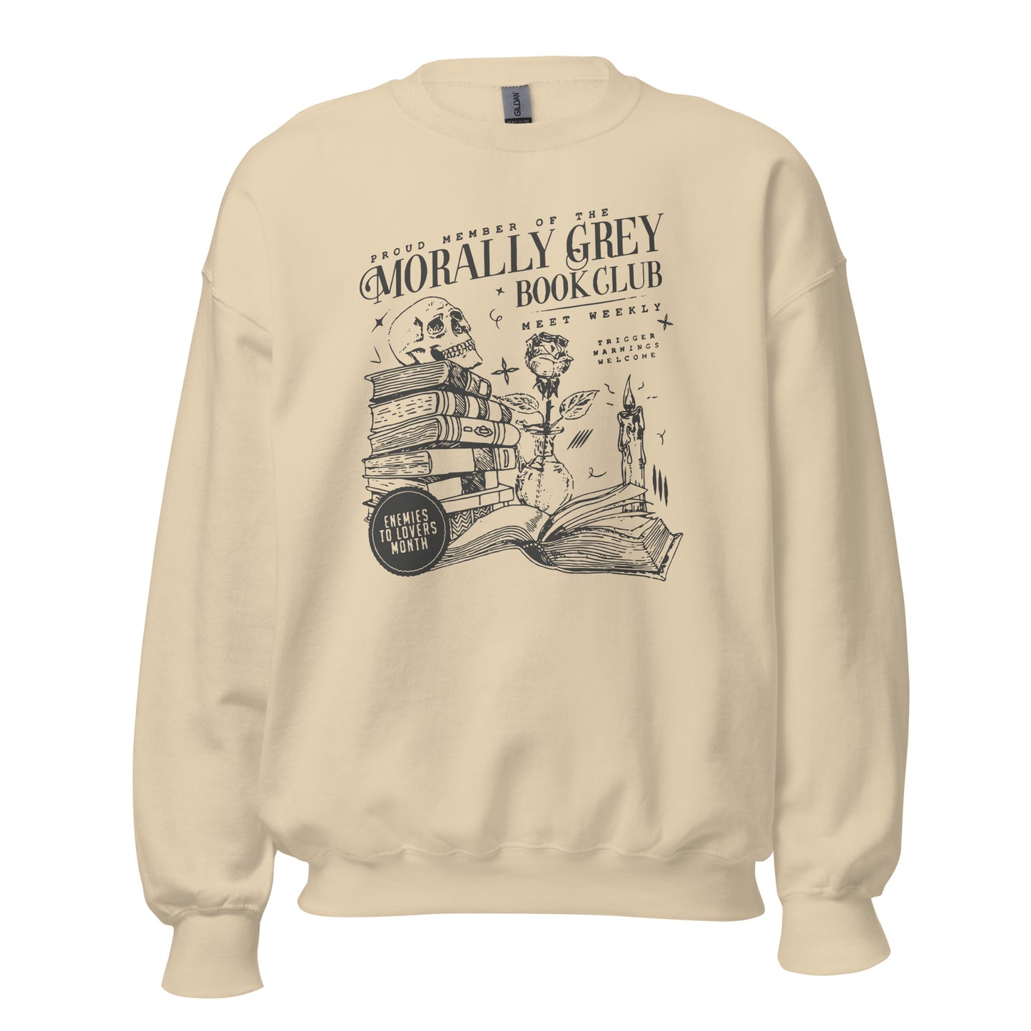 MORALLY GREY BOOK CLUB CREWNECK