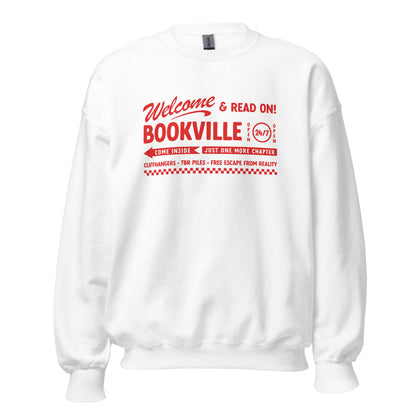 BOOKVILLE WHITE CREWNECK