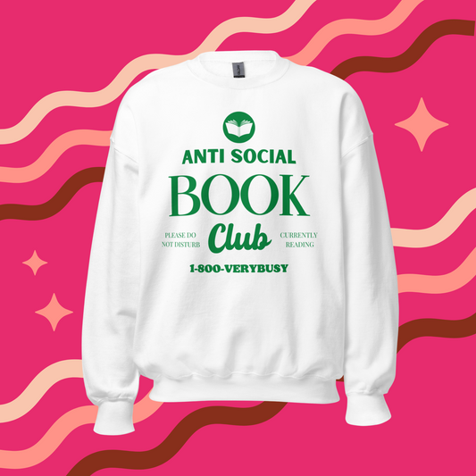 ANTI SOCIAL BOOK CLUB CREWNECK