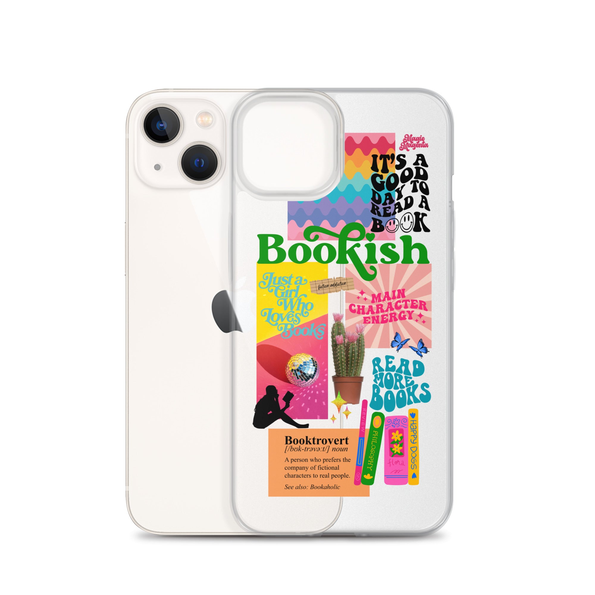 BOOKISH THEMED IPHONE CASE Magic Magenta