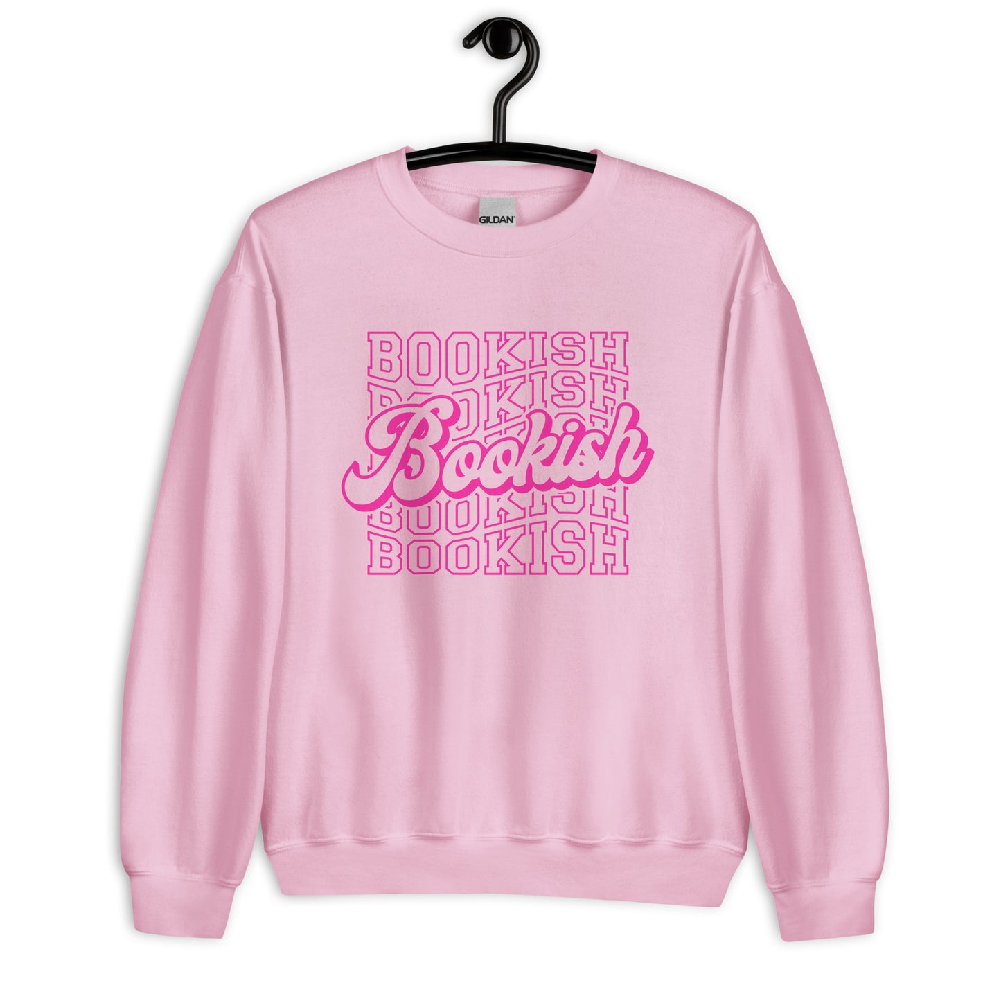 PINK INK BOOKISH CREWNECK