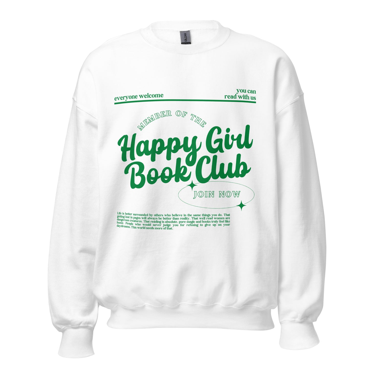 HAPPY GIRL BOOK CLUB CREWNECK